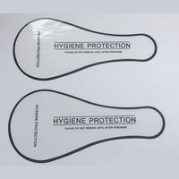 Venta al por mayor personalizado traje de baño adhesivo transparente lámina de oro higiénico protección ropa interior pegatina impermeable vinilo higiene pegatinas