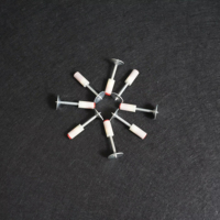 Clous de plafond miniatures silencieux et sans pollution pour la construction, en acier de qualité industrielle, revêtement en flocons de zinc, tige lisse, type 1/4 po