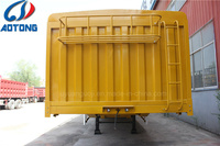 Semi-remorque à 3 essieux, 60 tonnes, avec structure de cage et barrière de protection