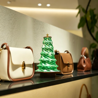 Lampe de Noël pliable en gros avec motif personnalisé, mini veilleuse LED pour la maison, l'hôtel, le café, ou comme cadeau décoratif