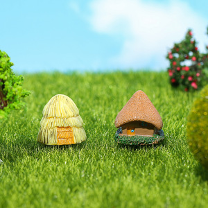 Adornos de Cabaña de Techo de Paja en Miniatura, Decoración de Jardín de Resina, Decoración de Paisajismo al Aire Libre, Decoraciones de Casas Pequeñas para Manualidades - Product Image 2