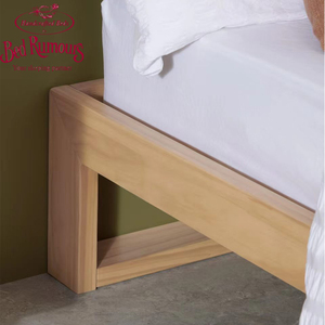 High Quality Single King Size Wooden Style <b>Oak</b> Wood Bed <b>Frame</b> With Mattress B01 King Size <b>Oak</b> Wood Bed <b>Frame</b> B01 - Product Image 3