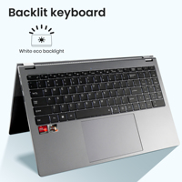 Laptop Bisnis 2-in-1 Layar Sentuh 15.6 Inci Prosesor AMD 3200U Dual Core 360 °   Hinge Backlit RJ45 Windows 11 Pro Bahasa Inggris Baru AS