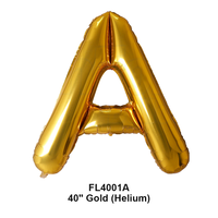 Ballons en feuille de lettres de 40 pouces, or et argent, écologiques et durables, pour les décorations de fête de remise de diplôme et de Pâques, vente en gros