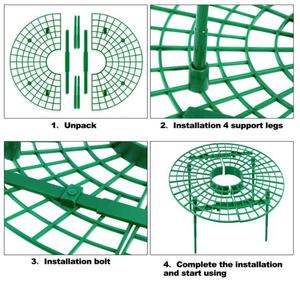 Supports ronds pour fraises, supports pour plantes grimpantes, piliers de jardin, supports pour maintenir les fruits surélevés, cercles de culture pour fraises, cages de soutien - Product Image 6