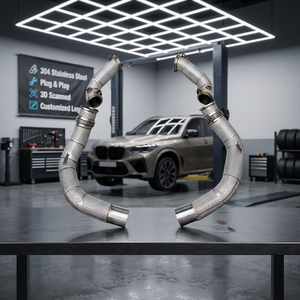 ท่อไอเสีย OEM Boska Exhaust Free Flow Downpipe สำหรับ BMW X5M/X6M F95/F96/LCI 4.4TT ปี 2020-2024 ทำจากสแตนเลส สำหรับรถสตรีทคาร์ - Product Image 1