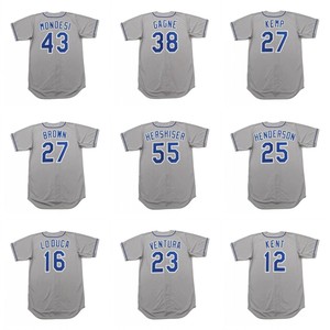 Maillot de baseball rétro des années 90, cousu, tailles S-5XL, GARY SHEFFIELD, JEFF KENT, PAUL LODUCA, RICKEY HENDERSON, OREL HERSHISER - Product Image 1