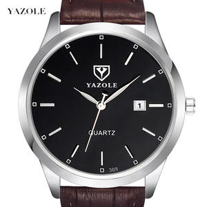 YAZOLE D 308 Orologi al Quarzo da <span class=keywords><strong>Uomo</strong></span> Completamente Neri Vendita Calda 2022 Orologio da Polso da <span class=keywords><strong>Uomo</strong></span> per Affari con Data e Logo Personalizzato Relojes Bestseller - Product Image 5