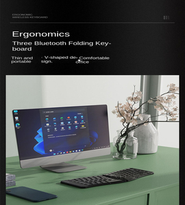 Nuevo Teclado Inalámbrico Ergonómico Plegable Ruso Árabe con USB Tipo-C Portátil para Tablet y Laptop, Compatibilidad con Múltiples Dispositivos - Product Image 5