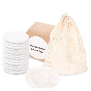 Tẩy trang/miếng bông tẩy trang hữu cơ, thân thiện với môi trường, làm từ sợi microfiber tái sử dụng, có thể giặt được, làm từ bông tre tròn dùng hàng ngày cho mặt - Product Image 4