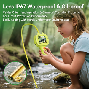 Portable Handheld Endoscope For Kids <b>Nature</b> Exploration <b>Camera</b> With 2M Pixels Outdoor Use Green Plastic Body - Product Image 5