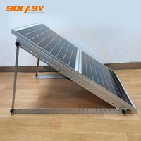 Système de montage triangulaire pour panneaux solaires photovoltaïques, structure de support en aluminium, support de montage triangulaire pour panneaux solaires pour toit plat