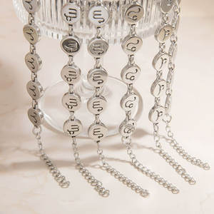 Pulsera y Brazaletes de Moda para Mujer en Acero Inoxidable 316L de Lujo Personalizados, Pulsera del Zodiaco para Mujer - Product Image 2