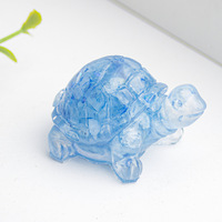 Sculpture créative en résine tortue, thème amour ange et fée, décoration en cristal pour la maison et le bureau, souvenir de collection, cadeau en gros