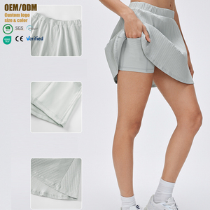Veste de sport respirante à séchage rapide pour le tennis et le golf, manches longues, fine, zippée, pour femmes, ensembles de jupes de tennis fitness - Product Image 3
