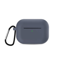 Étui de protection antichoc en silicone souple de 2 mm d'épaisseur pour écouteurs sans fil Airpods Pro 2 avec porte-clés