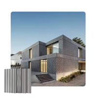 Panneau moderne 4x8 en fibre de ciment Panneau mural extérieur Panneaux de latte décoratifs en bois et en ciment Ligne de production au design moderne