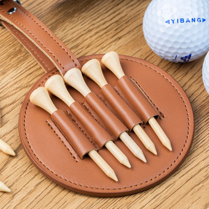 Sac à clubs de golf en cuir PU (lot de 5), peut être utilisé pour ranger des clubs de golf, des accessoires de golf et des cadeaux. - Product Image 4