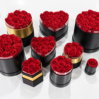 Roses éternelles de luxe en champagne véritable, conservées pendant un an, roses éternelles infinies, fleurs éternelles, roses immortelles