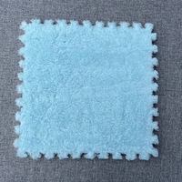 Dalles de moquette en mousse de puzzle modernes, grandes, carrées, en patchwork, roses, pour le sol
