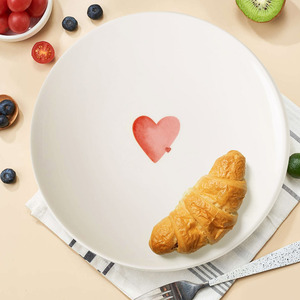 Juego de platos y platos de postre para desayuno, respetuoso con el medio ambiente, vajilla de lujo personalizable, plato redondo de melamina para desayuno - Product Image 3