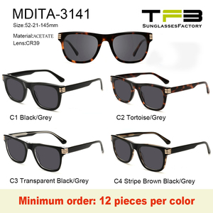 Occhiali da Sole TFB 2025 in Acetato Quadrati Neri Stile Vintage Anni '90 Trendy di Lusso con Logo Personalizzato Unisex Cool Unici UV400 Montatura Completa - Product Image 5