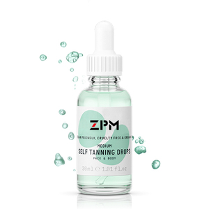 ZPM OEM/ODM Private Label Natural Sunless <strong>Glow</strong> <strong>Drops</strong> Self Tanner Tanning Serum - Product Image 1