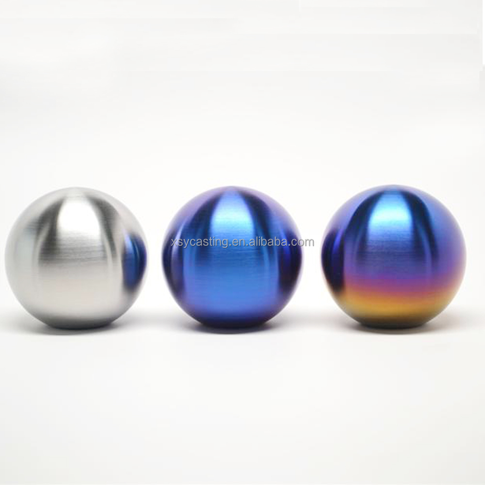 CNC Custom Titanium Auto Burnt Blue Gear Shift Handle Knob