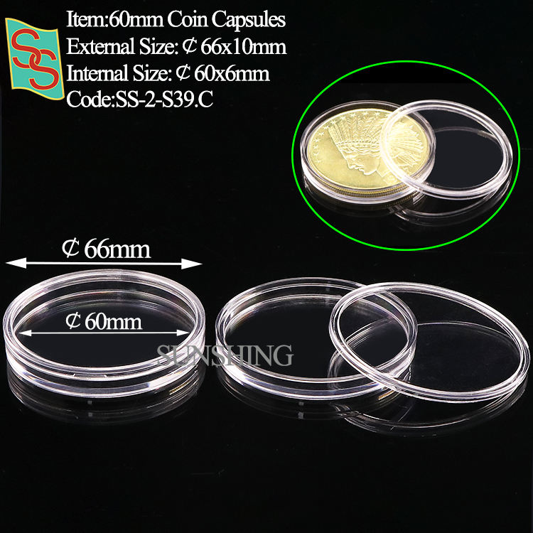 60mm Coin Capsules