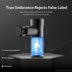 Pistola de masaje amigable con el viaje, pequeña, inalámbrica, recargable, de mano, para corredores con dolor de espalda, silenciosa, potente, de tejido profundo - Product Image 4