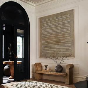 Arte Mural Original Pintado a Mano en Acrílico, Abstracto, Minimalista, Estilo Wabi Sabi, para Diseño de Interiores Comerciales, Hogar, Hotel, Galería - Product Image 4