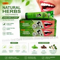 Dentifrice aux herbes naturelles Capios 110g, formule à base de plantes, saveur menthe fraîche, nettoyage buccal en profondeur, protection contre les caries