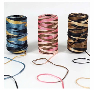 3mm 230 g/rollo de hilo de hielo de nailon para tejer a mano sombreros de verano bolsas de punto de ganchillo DIY hilo de punto artesanal - Product Image 1
