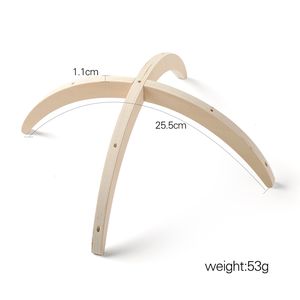 Colgador móvil de madera hecho a mano para bebé, decoración de guardería para recién nacido, accesorios orgánicos naturales, <span class=keywords><strong>arco</strong></span> de cuna - Product Image 6