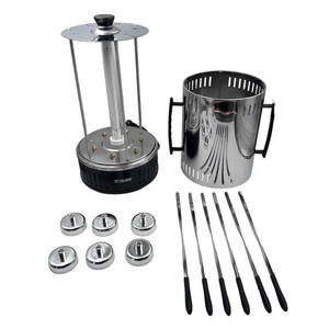 XUEWEI DMWD <span class=keywords><strong>Four</strong></span> Électrique Sans Fumée BBQ <span class=keywords><strong>Kebab</strong></span> Gril Rotatif Machine Rotation Automatique Grill Rôti Brochettes D'agneau <span class=keywords><strong>Maison</strong></span> - Product Image 5