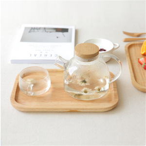 Japanese Style Rectangular Rubberwood Serving <b>Tray</b> 36x24x2cm For <b>Tea</b> Coffee Desserts Home Use - Product Image 2