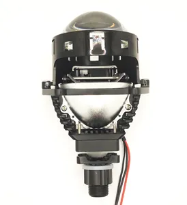 Lampu Proyektor LED Upgrade Lampu Kepala HID Halogen Mobil 55W Kecerahan 12V Lampu Depan Bi LED Lensa Proyektor 3.0