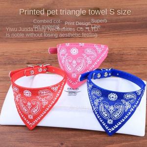 फैशनेबल pat कुत्ते कॉलर त्रिकोण लार तौलिया छोटे मध्यम पालतू जानवर निर्माता स्टॉक क्रॉस-बॉर्डर उत्पाद - Product Image 3
