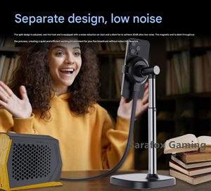 อุปกรณ์ระบายความร้อนมือถือแบบน้ำ Sarafox สำหรับถ่ายทอดสด เงียบพิเศษ ใช้สารกึ่งตัวนำแม่เหล็ก สำหรับ Black Shark 4pro และ Ipad 2024 - Product Image 4