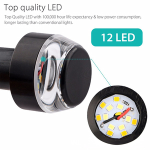 Wholesale/LED Motorcycle Front Handlebar Turning Light Handle <b>bar</b> <b>End</b> Light Universal Motorbike LED Turn signal Indicator Light - Product Image 5