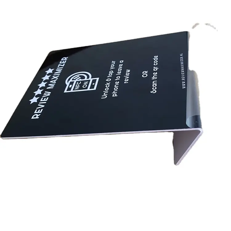 Custom Nfc Smart Sticker Functie Shop Display Stand Kaart Hub Qr Gedrukt