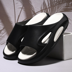 Claquettes EVA pour hommes, été, intérieur, antidérapantes, respirantes, à une sangle, confortables, tailles 40 41 42 43 44 45, blanc, vert, noir - Product Image 3
