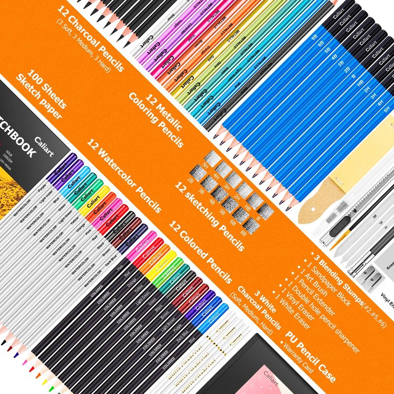 Profissional Art Supplies Drawing Crayon Set