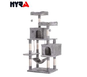 Hyra orta çok seviyeli kedi ağacı kınamak mobilya Sisal kaplı tırmalama sonrası kedi kulesi kedi oyun evi - Product Image 3