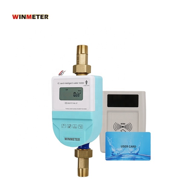 Hot Selling DN25 Brass IC Card Prepaid Smart Water Meter ISO 4064 Certified R80-R160 Smart Water Meter