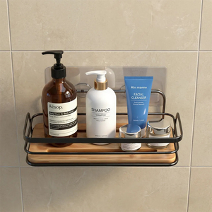 Meuble de rangement à roulettes en plastique blanc pour salle de bain, avec tiroirs, étagères murales, accessoires et crochets - Product Image 5