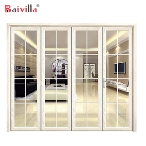 Siêu thị hiện đại căn hộ lối vào hội trường trượt gấp cửa ra vào thiết kế mới nhất nhôm an ninh gấp gấp gấp bệnh viện khách sạn - Product Image 4