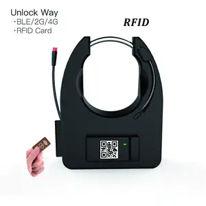 Sıcak popüler alarm akıllı gsm GPS bisiklet paylaşım sistemi kamu kiralama sistemi RFID kilit tedarikçisi