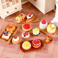 Fourniture directe de miniatures en résine plastique pour DIY : breloques alimentaires, accessoires de bijoux, décorations pour gâteaux, maisons de poupées, cuisines et maisons de jeu, avec effet de gouttelettes