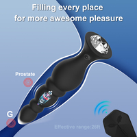 Anale Perlen Analplug Vibrator für Analmassage Erregendes Anus-Gerät für Frauen und Männer Anale Sexspielzeuge Analplug